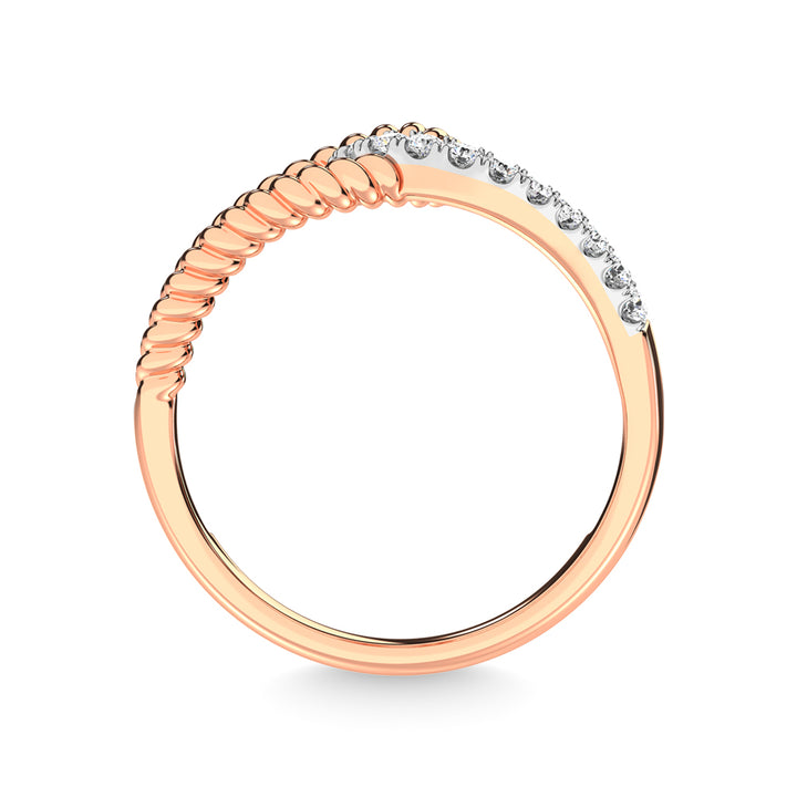 14K Rose Gold Diamond 1/3 Ct.Tw. Fashion Ring