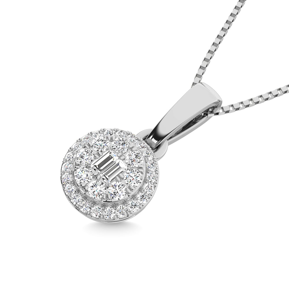 14K White Gold Diamond 5/8 Ct.Tw. Fashion Pendant