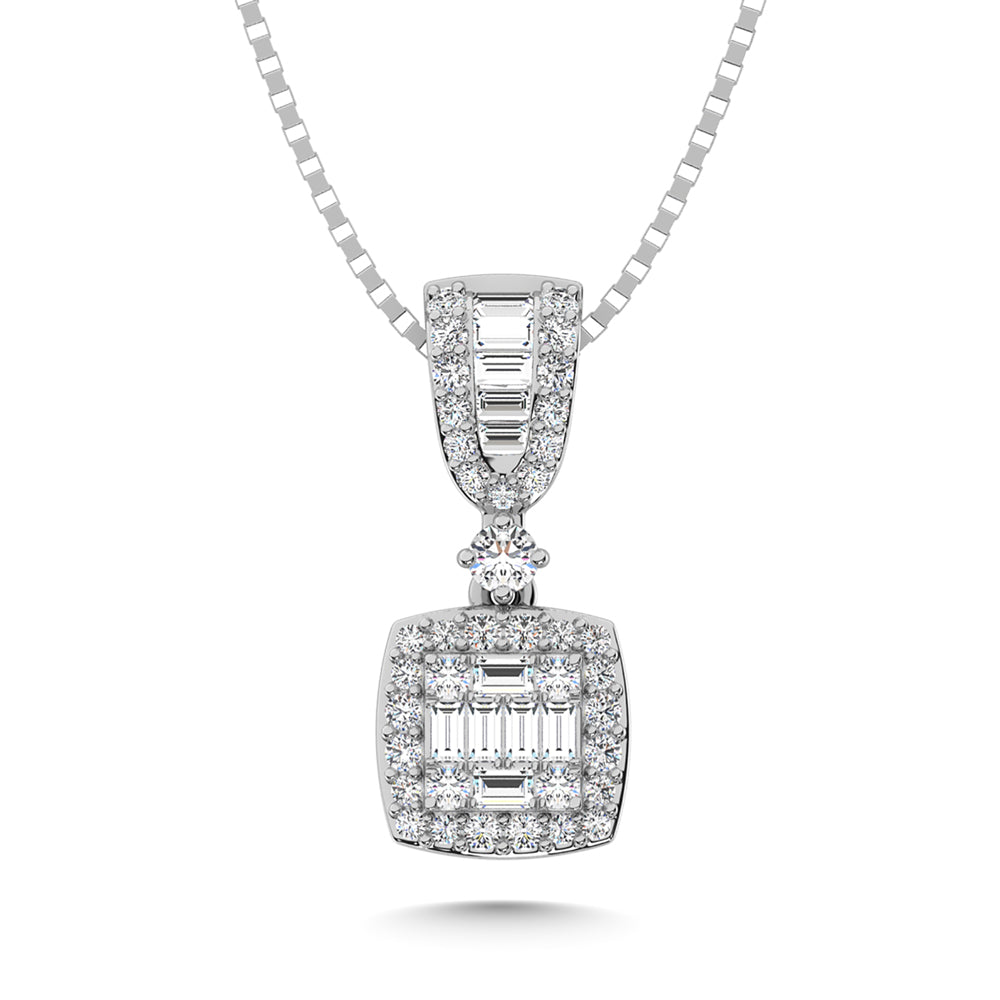 14K White Gold Diamond 1/3 Ct.Tw. Fashion Pendant