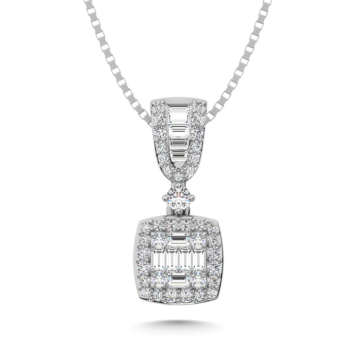 14K White Gold Diamond 1/3 Ct.Tw. Fashion Pendant