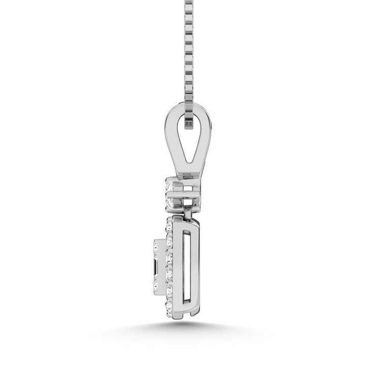 14K White Gold Diamond  1/3 Ct.Tw. Fashion Pendant