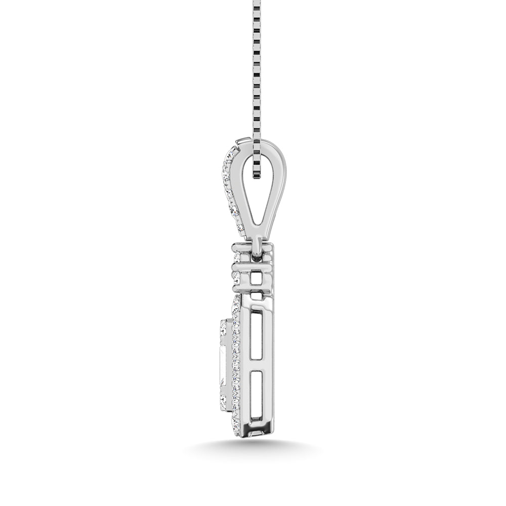 14K White Gold Diamond 1/3 Ct.Tw. Fashion Pendant