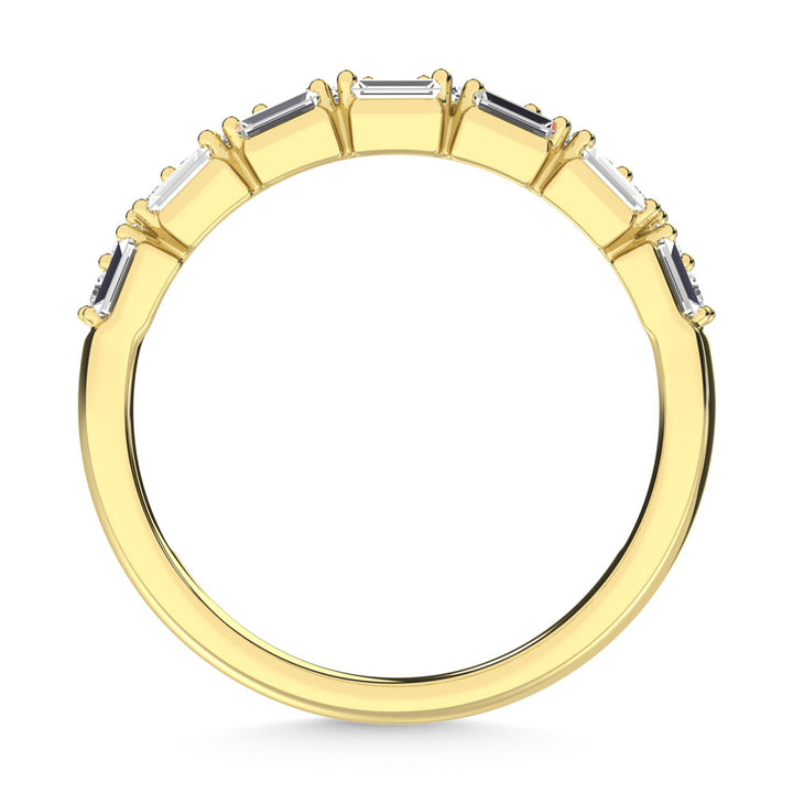 14K Yellow Gold Diamond  1/3 Ct.Tw. Stack Band