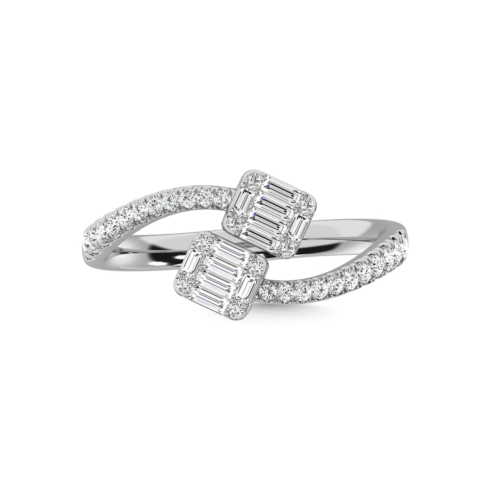 14K White Gold Diamond 1/3 Ct.Tw. Fashion Ring