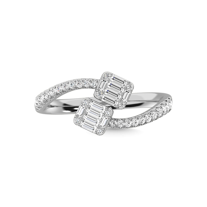 14K White Gold Diamond 1/3 Ct.Tw. Fashion Ring