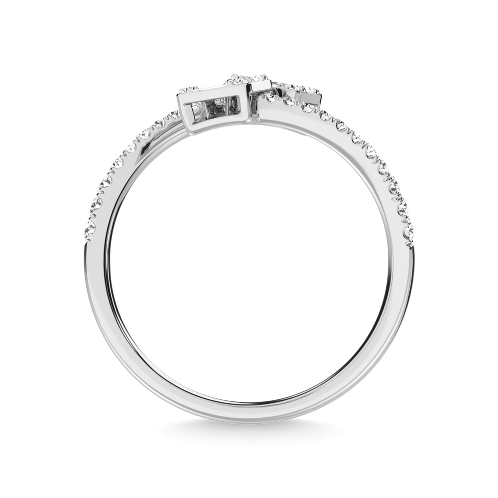 14K White Gold Diamond 1/3 Ct.Tw. Fashion Ring