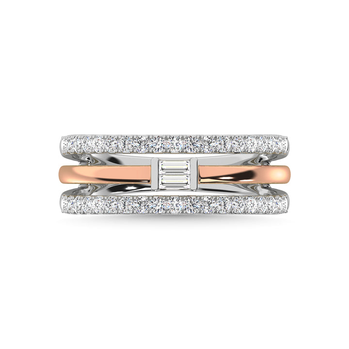 14K White Gold Diamond 1/2 Ct.Tw. Fashion Ring