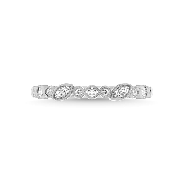 Diamond 1/6 Ct.Tw. Stackable Band in 10K White Gold