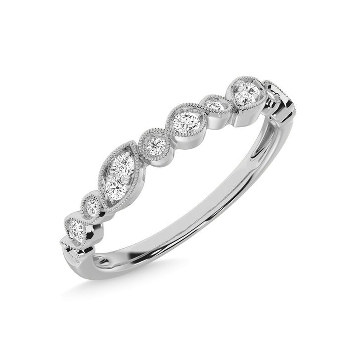Diamond 1/6 Ct.Tw. Stackable Band in 10K White Gold