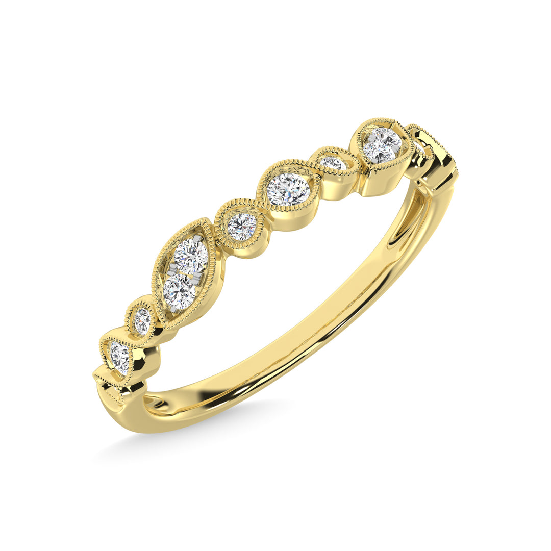 Diamond 1/6 Ct.Tw. Stackable Band in 10K Yellow Gold