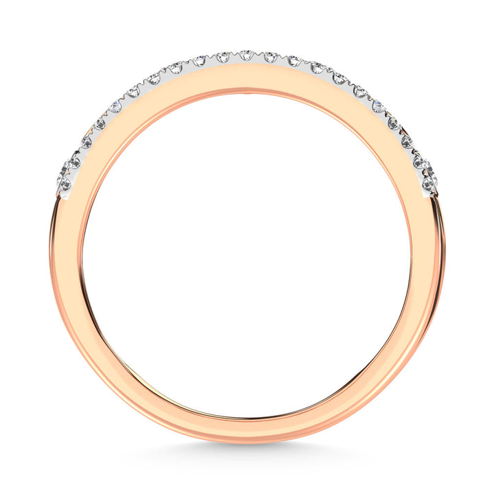 14K Rose Gold Diamond 1/3 Ct.Tw. Stackable Ring