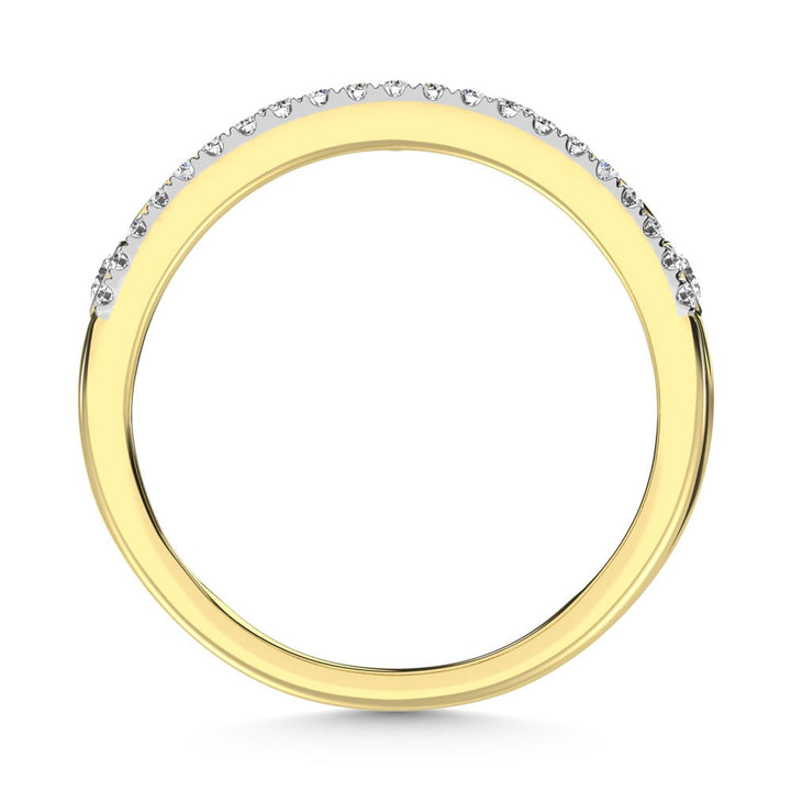 14K Yellow Gold Diamond 1/3 Ct.Tw. Stackable Ring