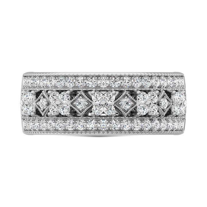 14K White Gold Diamond 3/4 Ct.Tw. Fashion Band