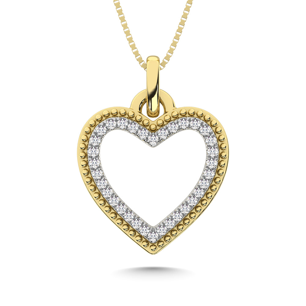 10K White Gold Diamond 1/5 Ct.Tw. Fashion Pendant