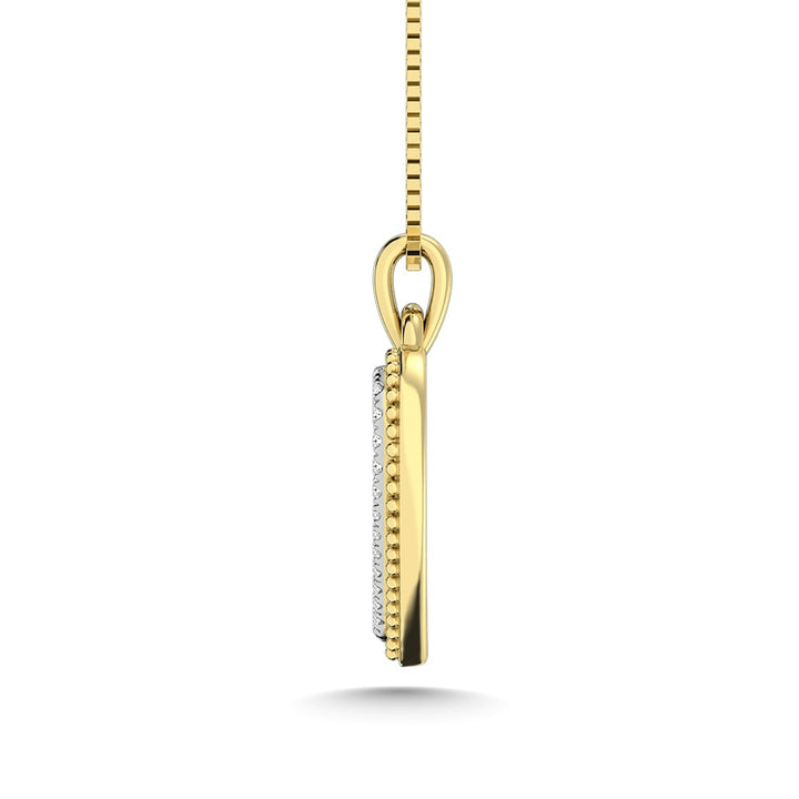 10K White Gold Diamond 1/5 Ct.Tw. Fashion Pendant