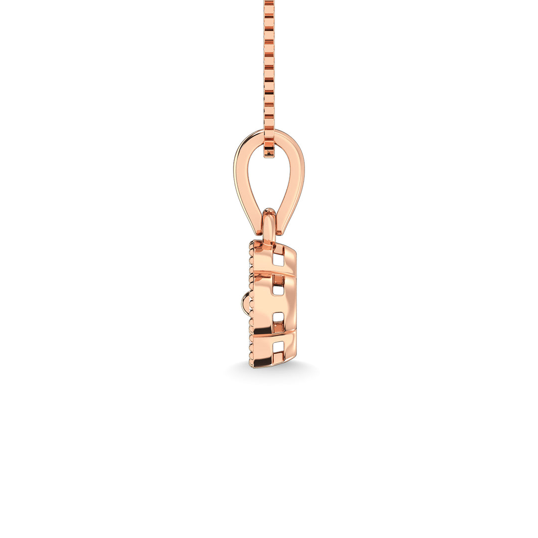 10K Rose Gold Diamond 1/5 Ct.Tw. Fashion Pendant