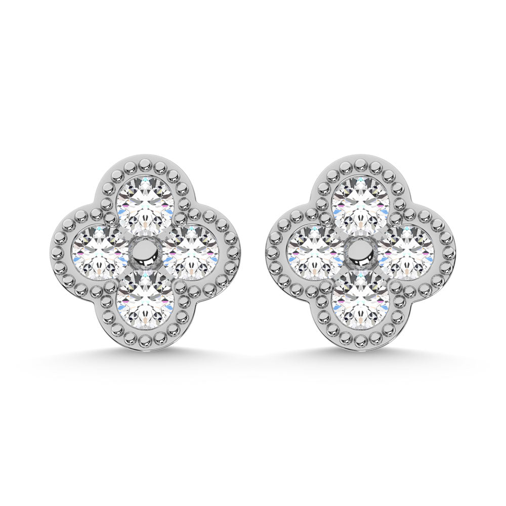 10K White Gold Diamond 1/3 Ct.Tw. Fashion Earrings
