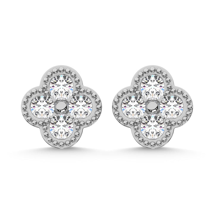 10K White Gold Diamond 1/3 Ct.Tw. Fashion Earrings