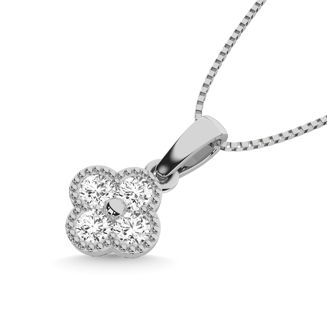 10K White Gold Diamond 1/5 Ct.Tw. Fashion Pendant