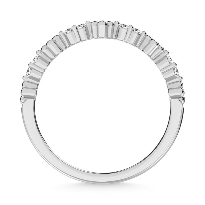 14K White Gold Diamond 1/6 Ct.Tw. Stackable Ring