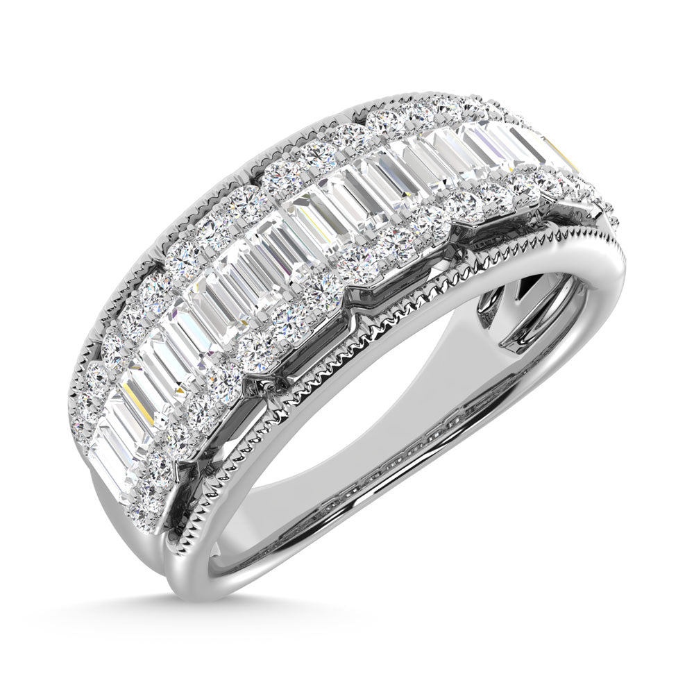 14K White Gold Diamond 3/4 Ct.Tw. Fashion Band