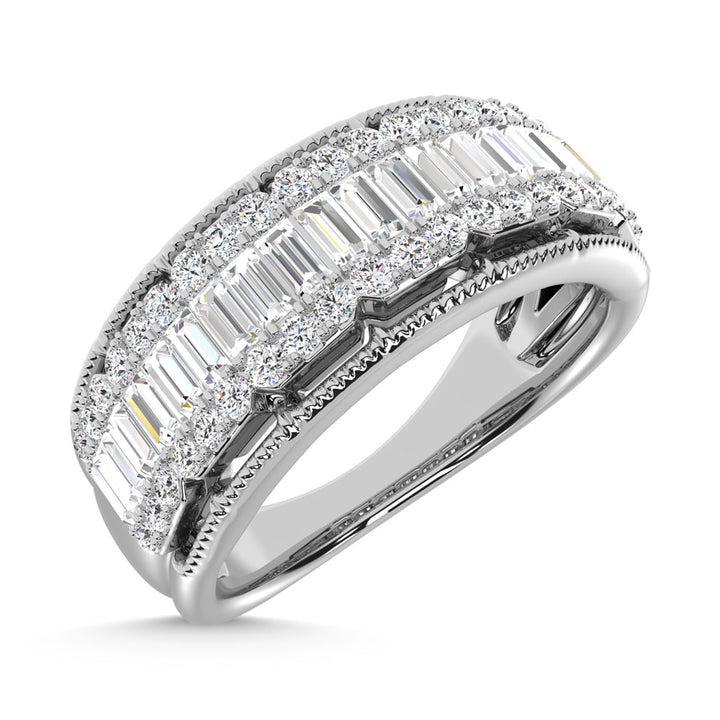 14K White Gold Diamond 3/4 Ct.Tw. Fashion Band