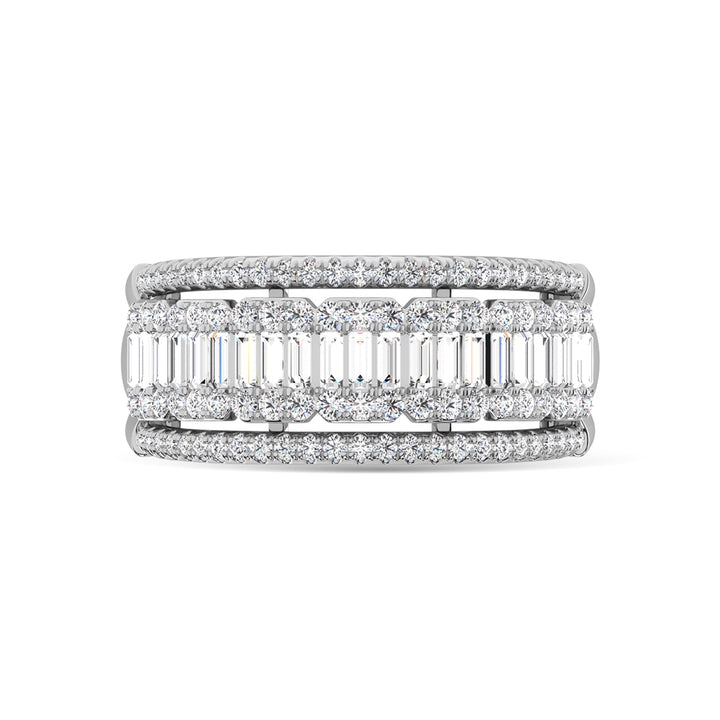 14K White Gold Diamond 1 Ct.Tw. Fashion Ring