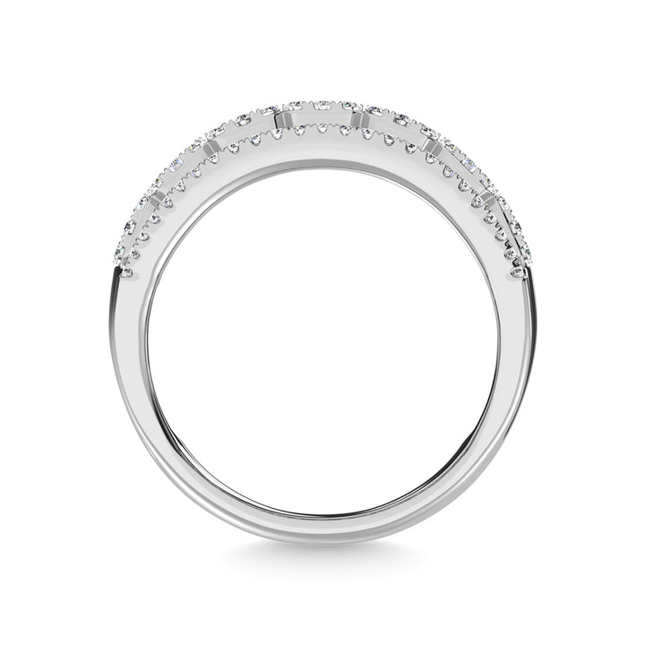14K White Gold Diamond 1 Ct.Tw. Fashion Ring