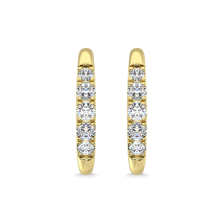 14K Yellow Gold Diamond 1/6 Ct.Tw. Fashion Earrings