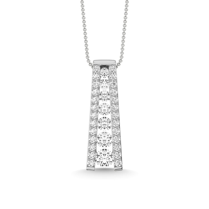 14K White Gold Diamond 1 Ct.Tw. Fashion Pendant