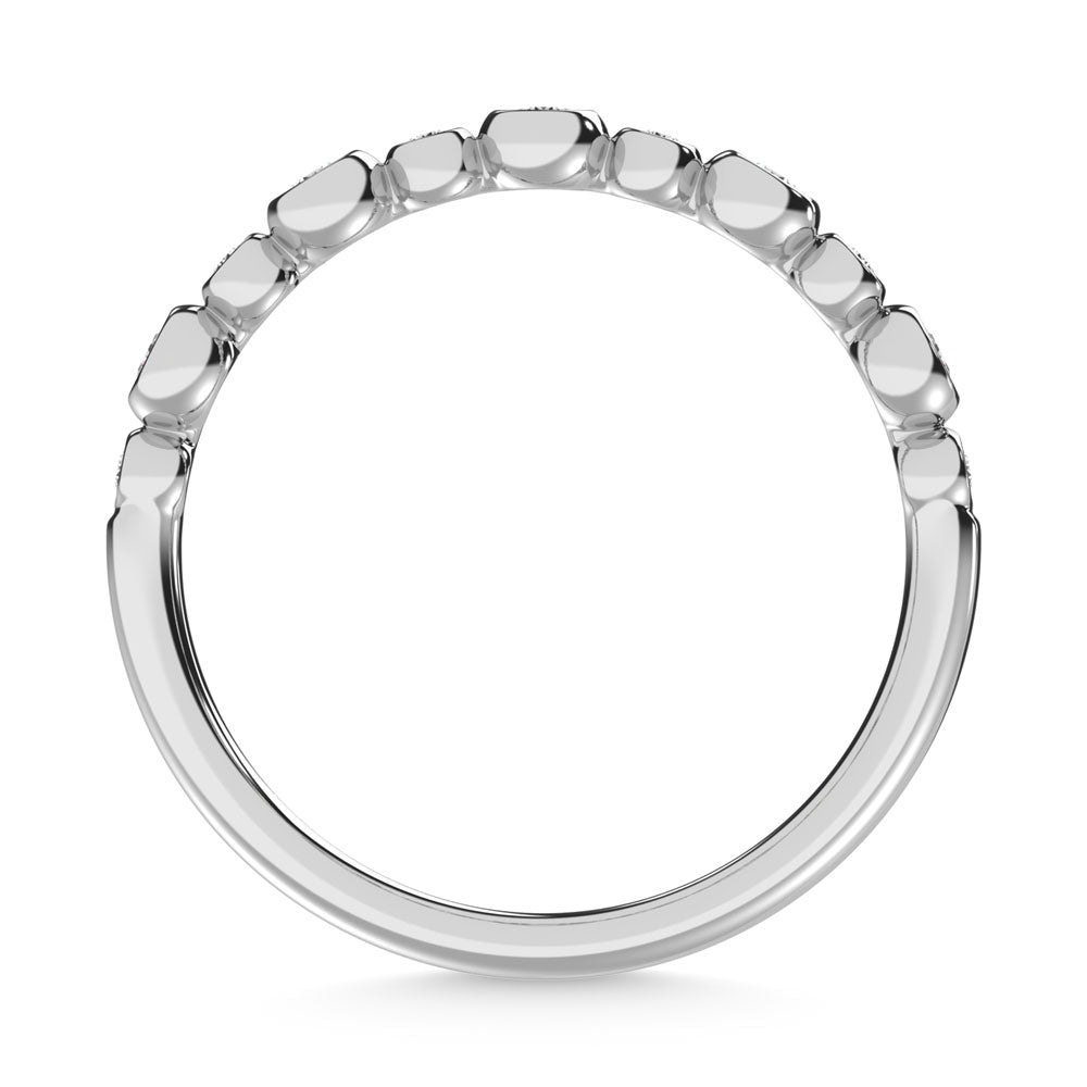 14K White Gold Diamond 1/5 Ct.Tw. Stackable Band