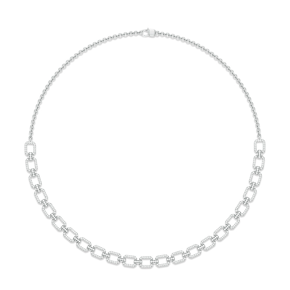 Luminous 14K White Gold 1ct Lab Diamond Pendant Necklace