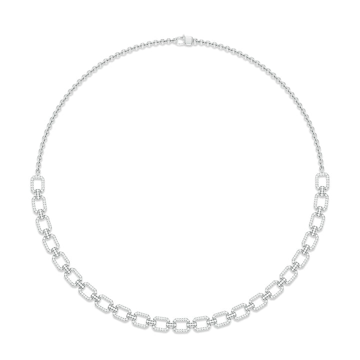Luminous 14K White Gold 1ct Lab Diamond Pendant Necklace