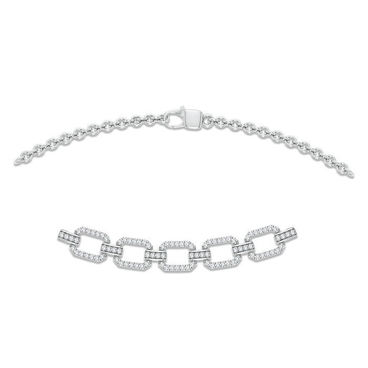 Luminous 14K White Gold 1ct Lab Diamond Pendant Necklace
