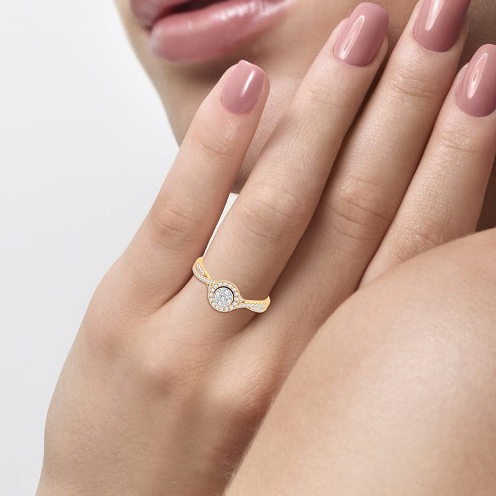 10K 0.25CT Diamond Ring