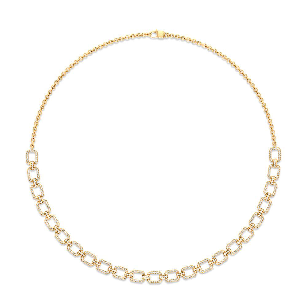 Chic 14K Yellow Gold 1.00ct Lab Diamond Womens Pendant