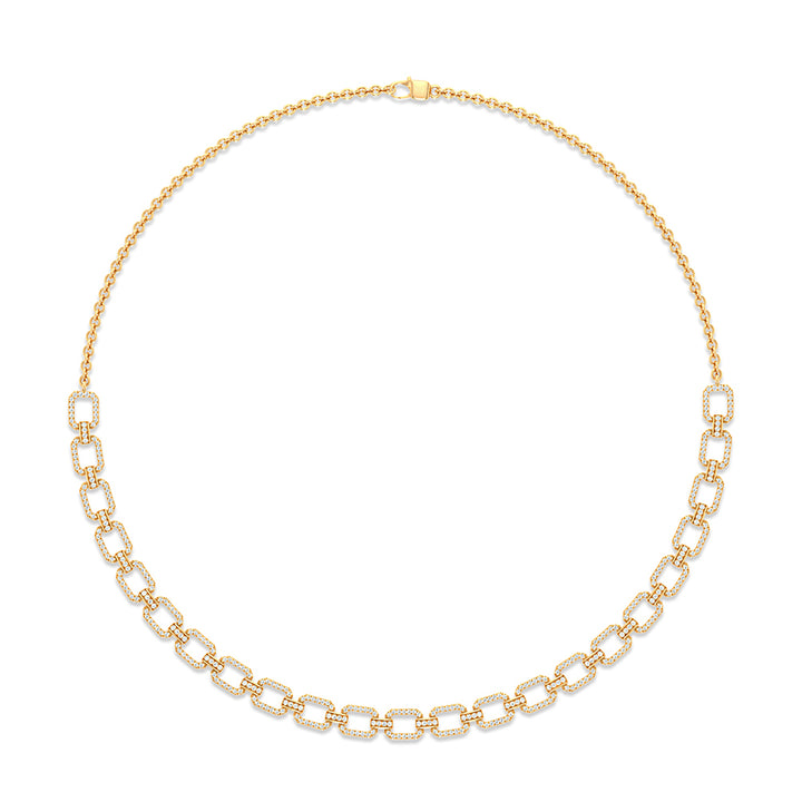 Chic 14K Yellow Gold 1.00ct Lab Diamond Womens Pendant