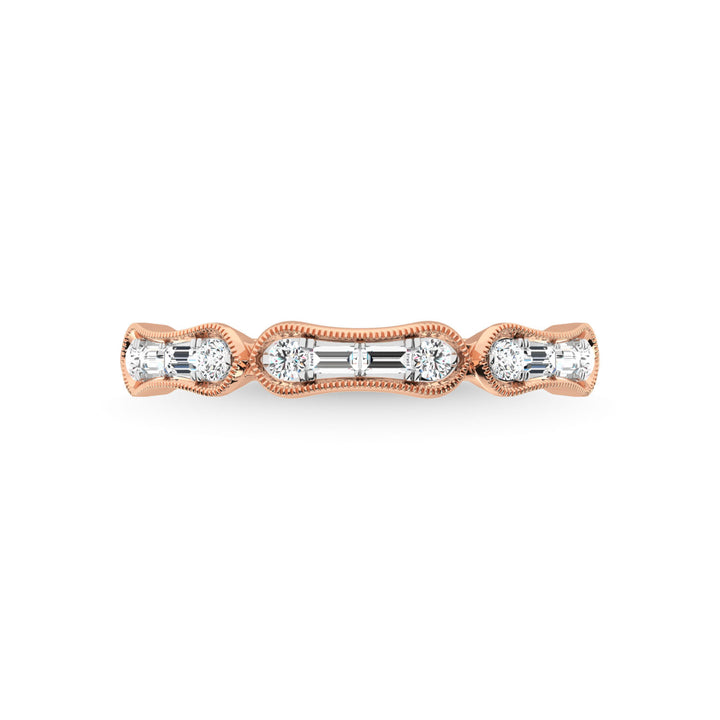 14K Rose Gold Diamond 1/4 Ct.Tw. Anniversary Ring