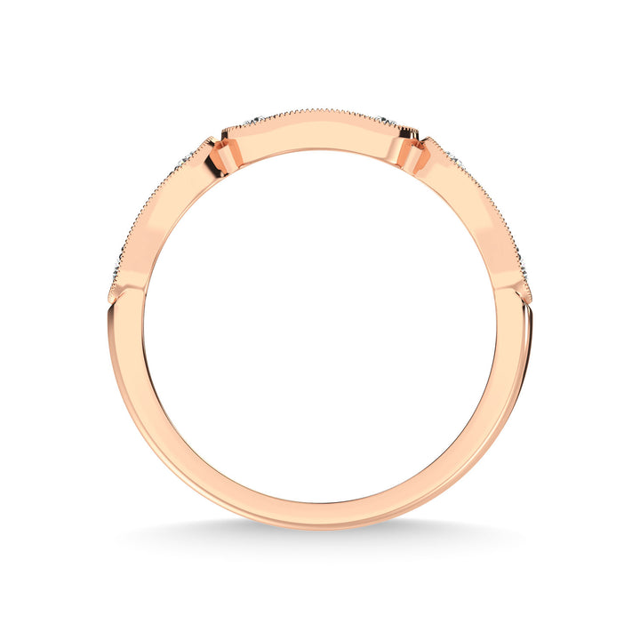 14K Rose Gold Diamond 1/4 Ct.Tw. Anniversary Ring