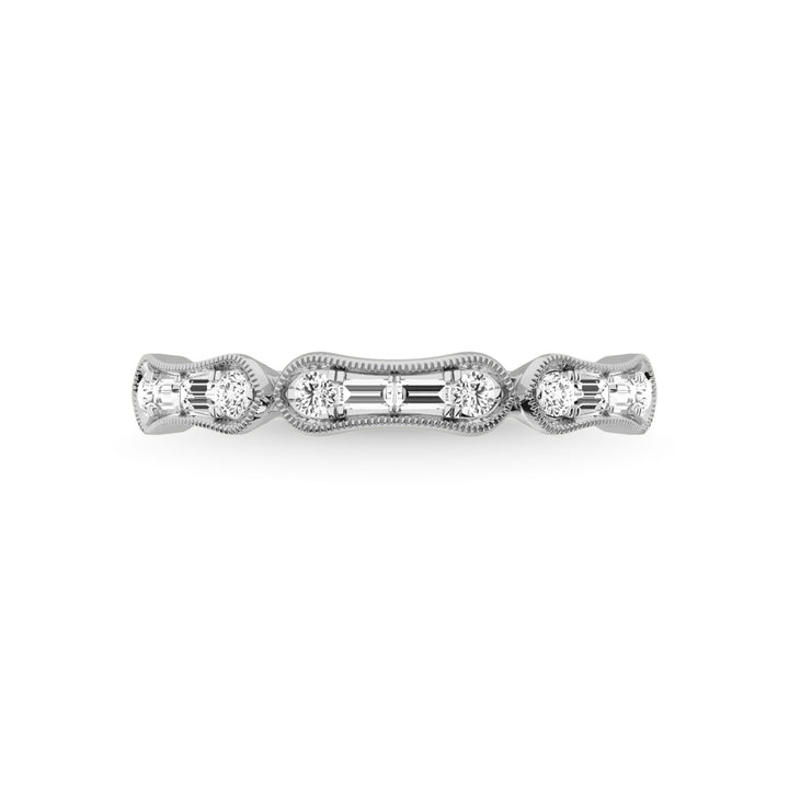 14K White Gold Diamond 1/4 Ct.Tw. Anniversary Ring
