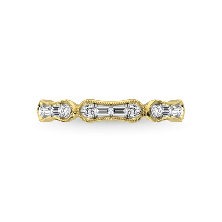 14K Yellow Gold Diamond 1/4 Ct.Tw. Anniversary Ring