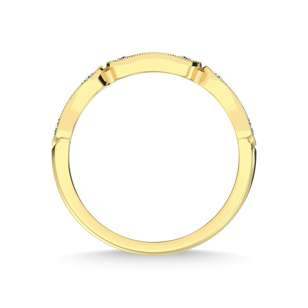 14K Yellow Gold Diamond 1/4 Ct.Tw. Anniversary Ring
