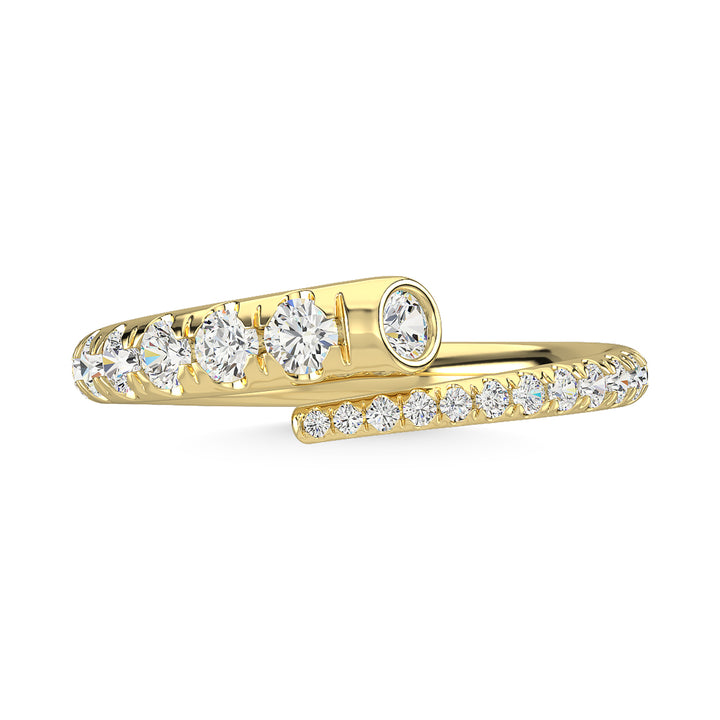 14K Yellow Gold Diamond 1/2 Ct.Tw. Fashion Ring