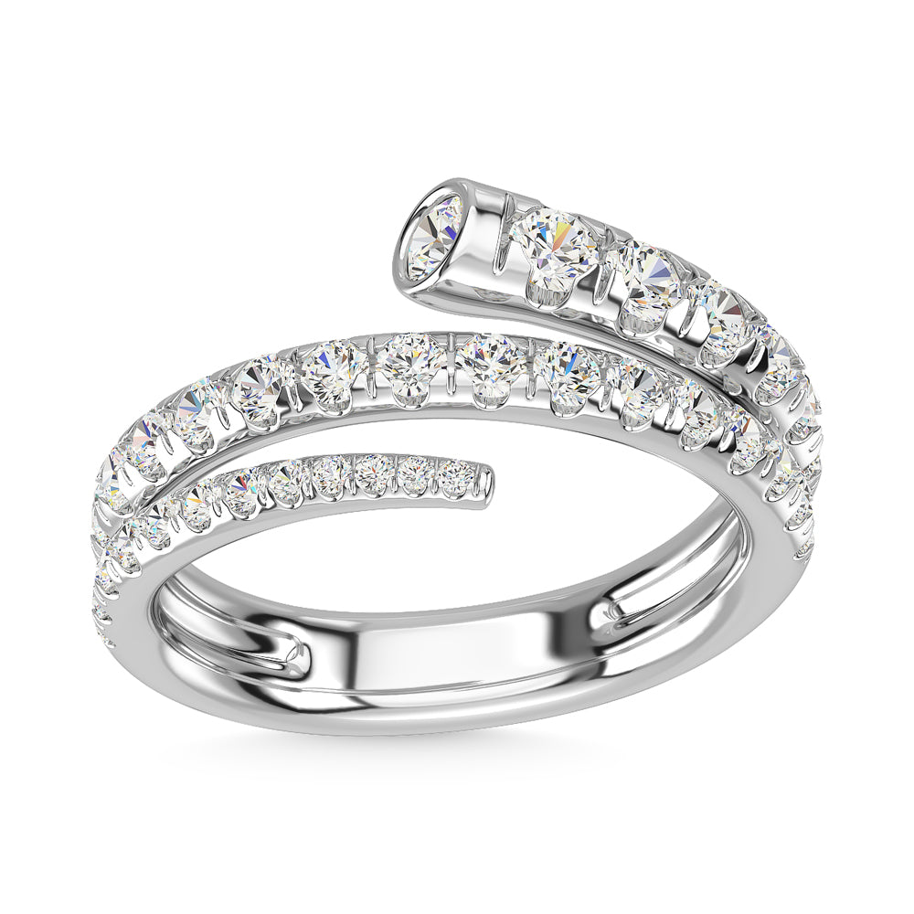 14K White Gold Diamond 1 1/6 Ct.Tw. Fashion Ring
