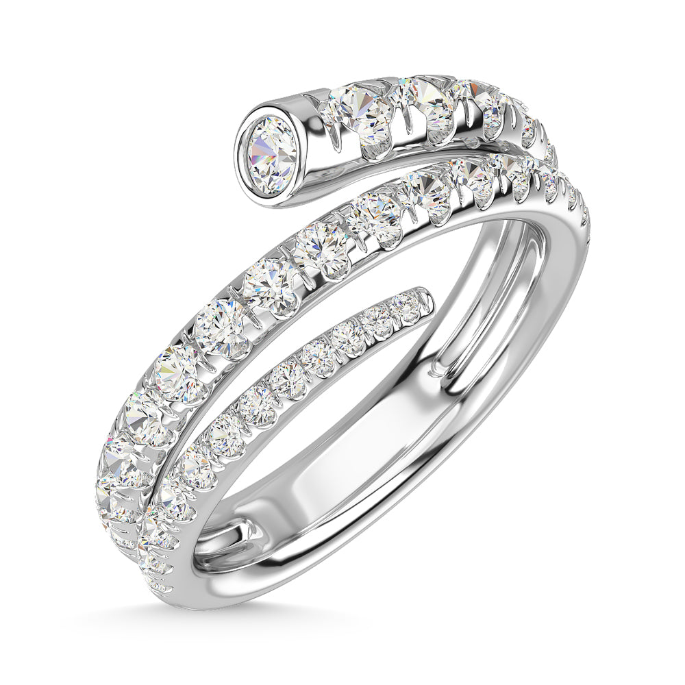 14K White Gold Diamond 1 1/6 Ct.Tw. Fashion Ring