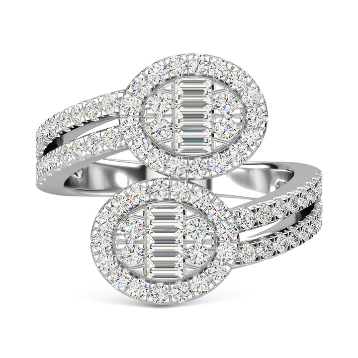 14K White Gold Diamond 1 Ct.Tw. Fashion Ring