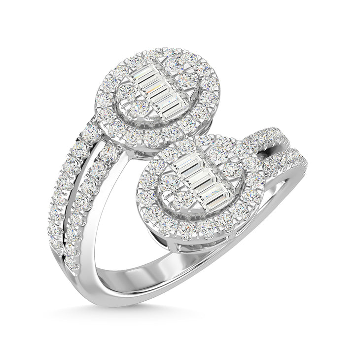 14K White Gold Diamond 1 Ct.Tw. Fashion Ring