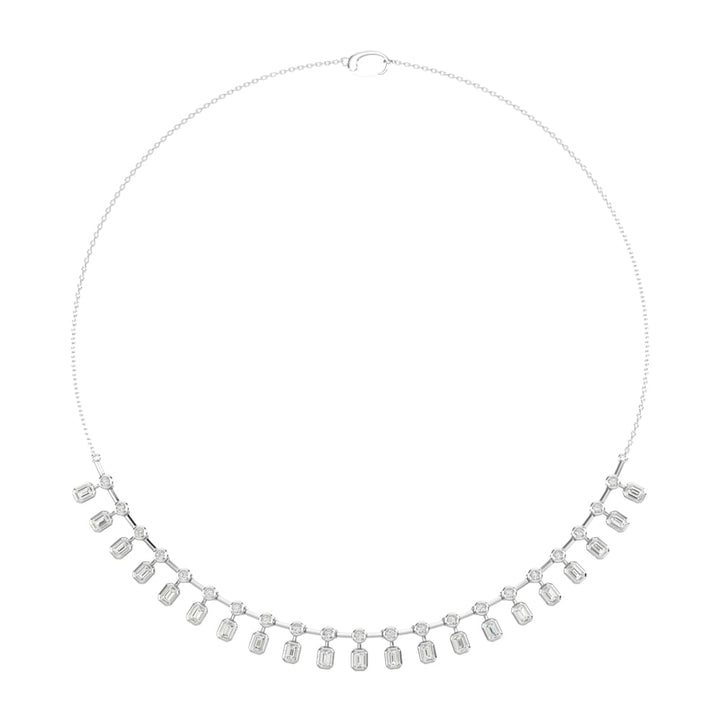 14K White Gold Diamond 3 1/4 Ct.Tw. Fashion Necklace