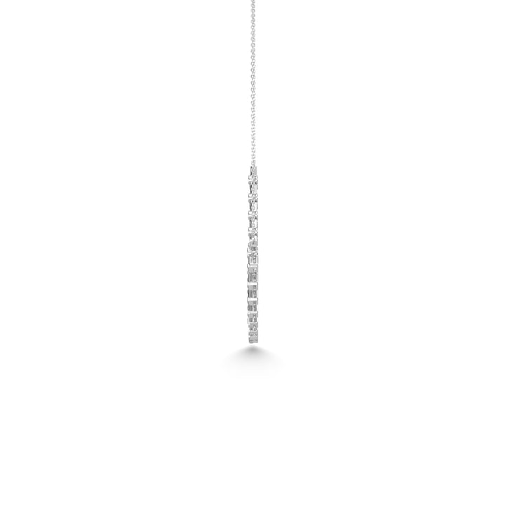 14K White Gold Diamond 3 1/4 Ct.Tw. Fashion Necklace