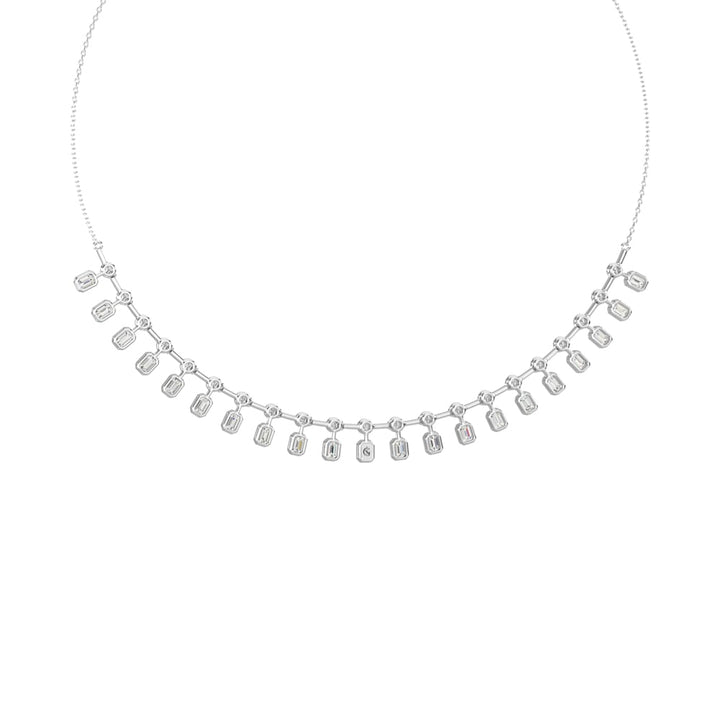 14K White Gold Diamond 3 1/4 Ct.Tw. Fashion Necklace